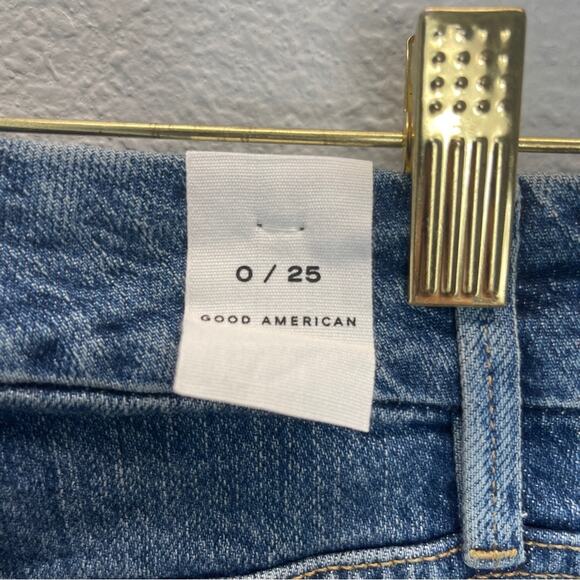 GA Good Classic Raw Hem High Rise Jeans size 0 waist 25 - Picture 7 of 13